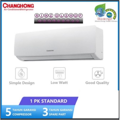 [INVOICE] PASANG + AC 1PK CHANGHONG 09NVB2 SPLIT FAST COOLING 1 PK AC CSC 09 NVB2