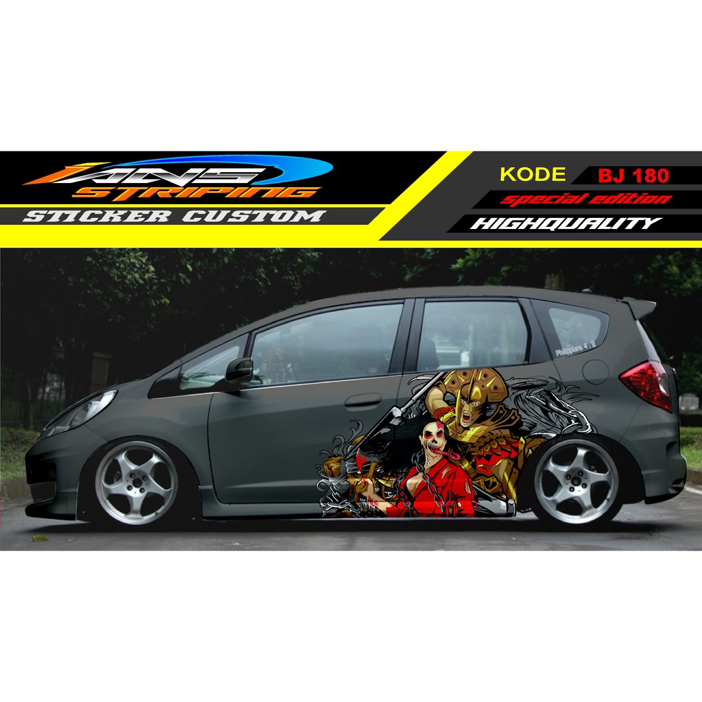 DECAL STICKER HONDA JAZZ / STICKER HONDA JAZZ / STICKER DECAL MOBIL JAZZ / DECAL STICKER MOBIL HONDA