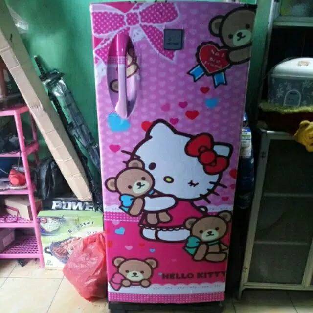 Stiker kulkas 1 pintu 2 pintu motif hellokitty  Shopee 