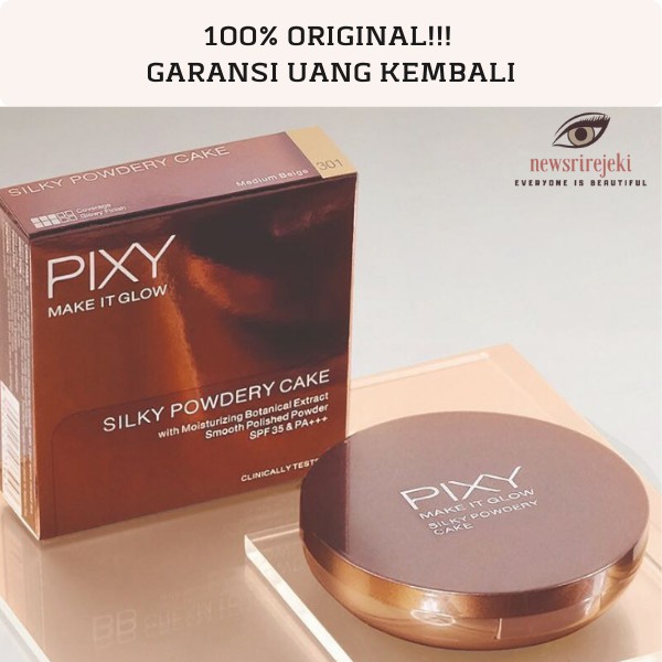 [ORIGINAL BPOM] PIXY Silky Powdery Cake Make It Glow