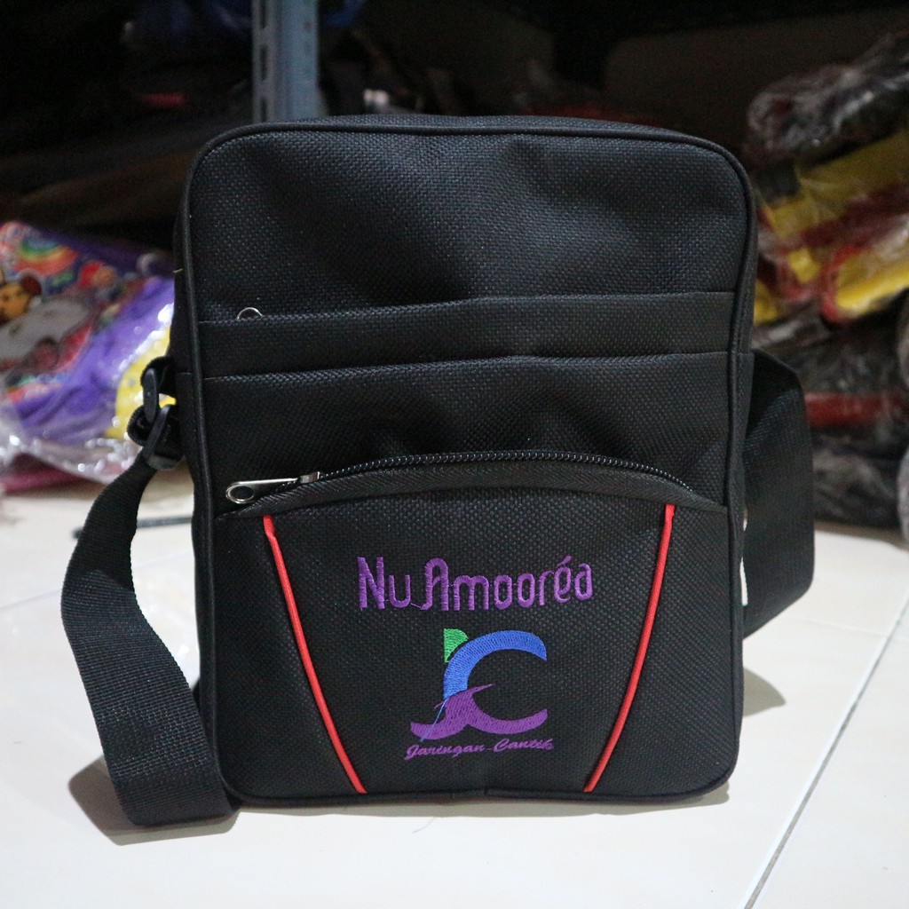 Jual Tas Murah Selempang Bordir Sablon Sling Bag Diklat Seminar Trendy Grosir Konveksi Berkualitas