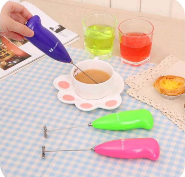 HAND MIXER MINI PORTABLE MIXER KECIL ALAT KOCOK KOPI SUSU TELUR TANPA LISTRIK MURAH TERLARIS