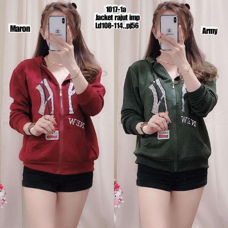 JAKET RAJUT WANITA IMPORT PREMIUM 1017-1