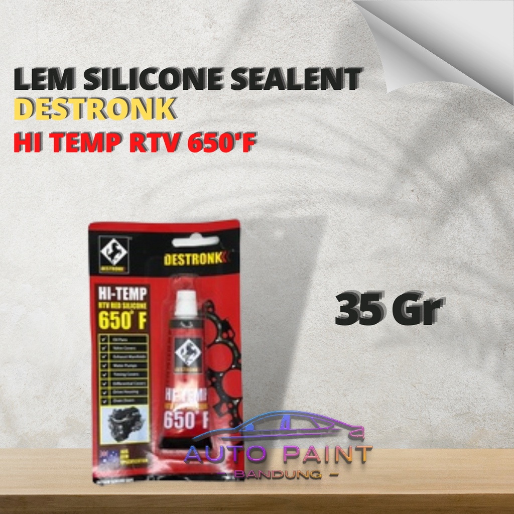

LEM Silicon Sealer Tahan Panas Destronk Hi-Temp kecil - 35gr