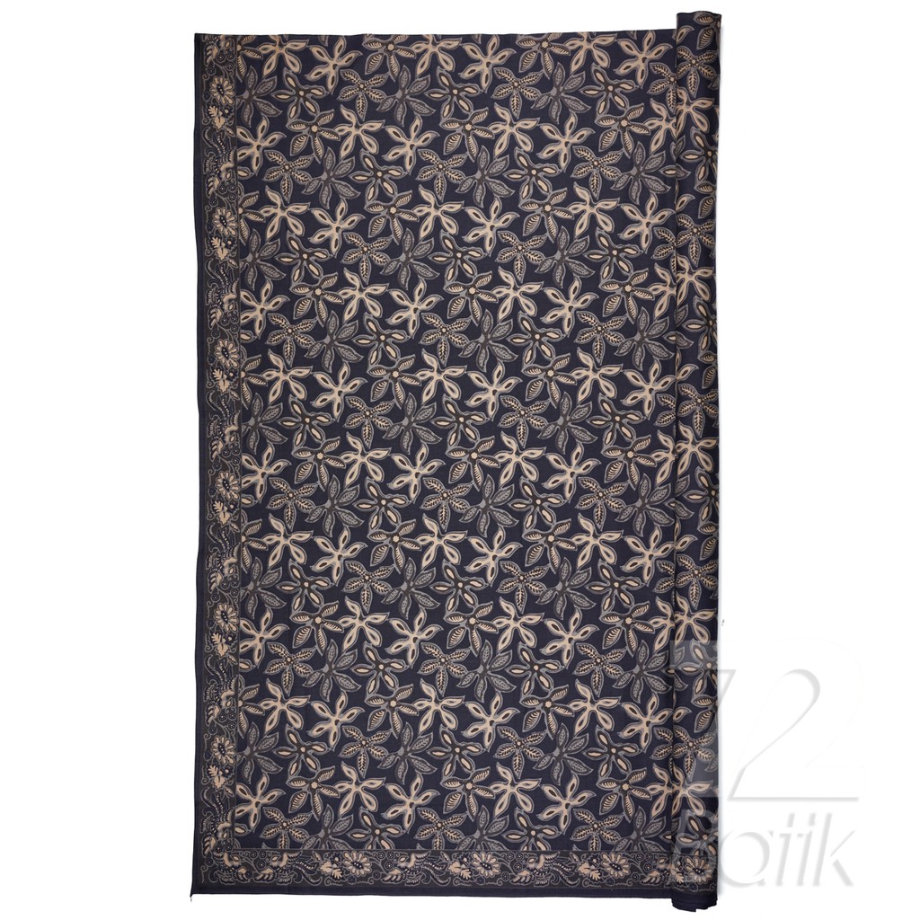 KAIN BATIK KATUN Premium Motif Daun Singkong Warna Hitam Item Black 725989 Cap 72 Jarik Jarit Samping Kebat Panjang Batik Katun Modern Premium Bahan Seragam Batik Pernikahan Kantor Keluarga Murah Kamen Jadi Batik Bali Lembaran