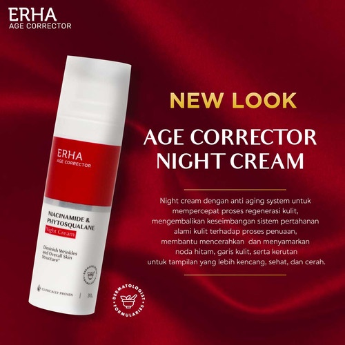 ERHA AGE CORRECTOR NIACINAMIDE NIGHT CREAM 30ML