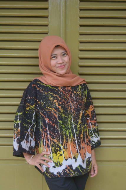 Blouse Batik - Atasan Merak Ready Seragam M-l-xl-xxl