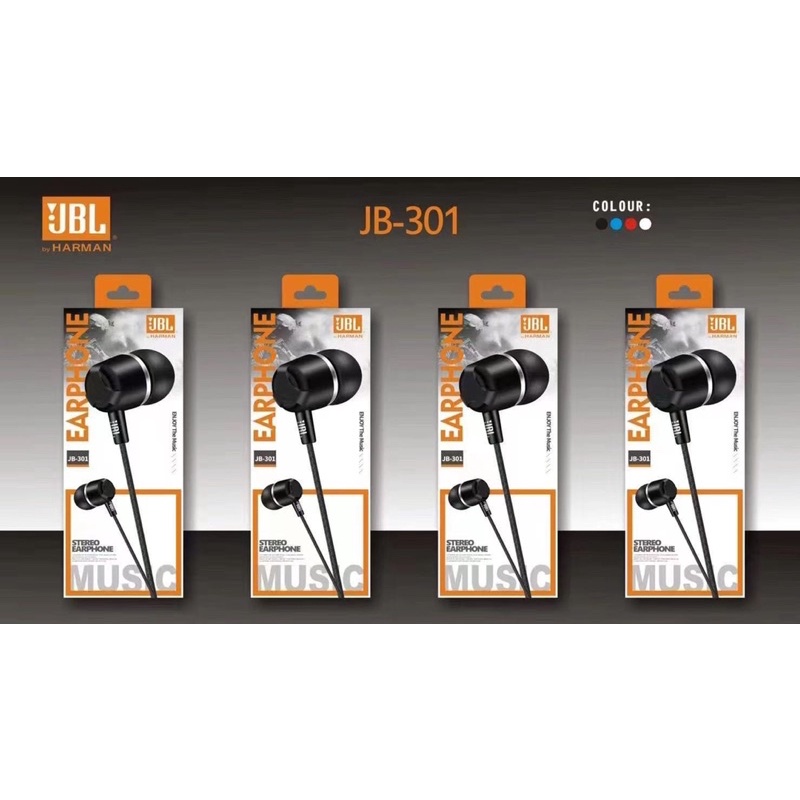 HANDSFREE SUPER BASS BRAND JB J-301 JB J-303 JB J-305 JB J-306 WARNA BLACK ONLY SUARA MANTAP