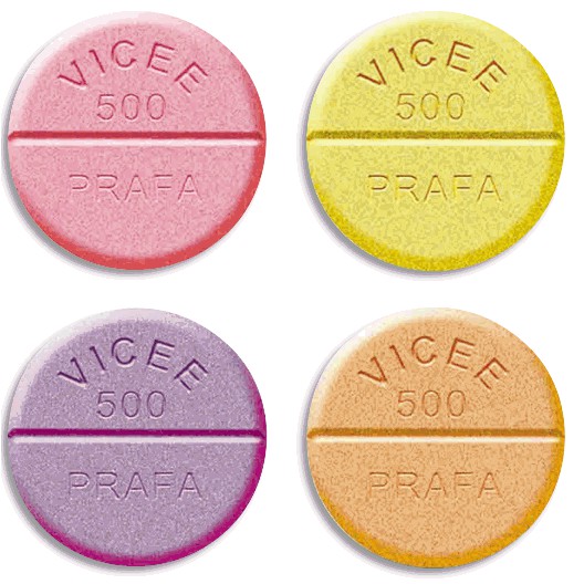 VICEE VITAMIN C 500Mg PAKET 5 STRIP ISI 10 TABLET