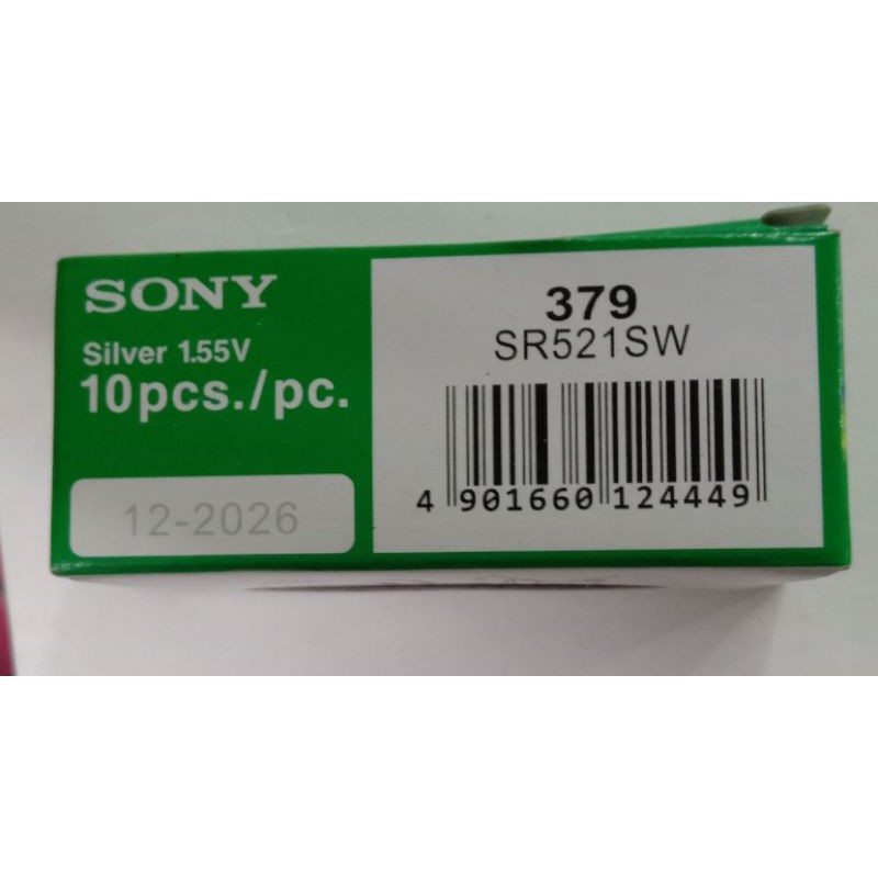 Baterai | Batre | Battery 379/SR521SW /521 Sony Pb /Sony silver