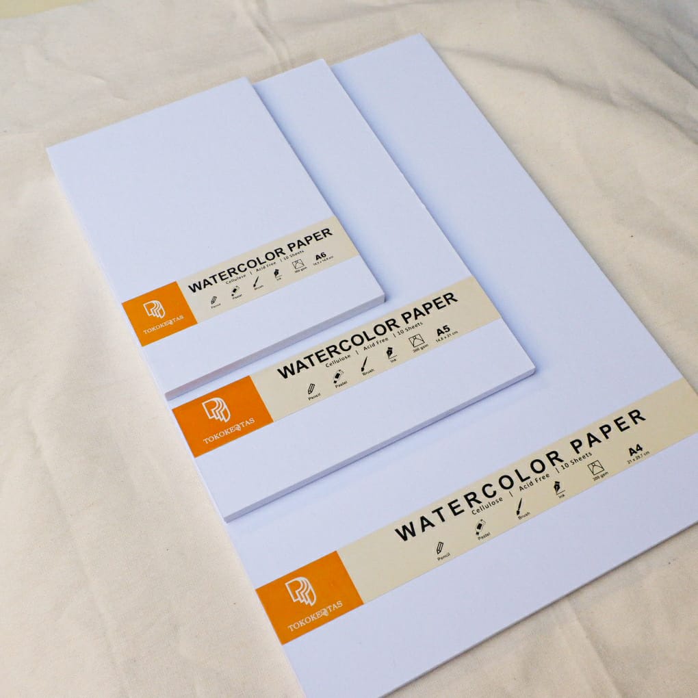 

WATERCOLOR PAPER 250 gsm, WATERCOLOR A4,A5,A6