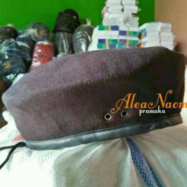 Topi pramuka baret laken spesial