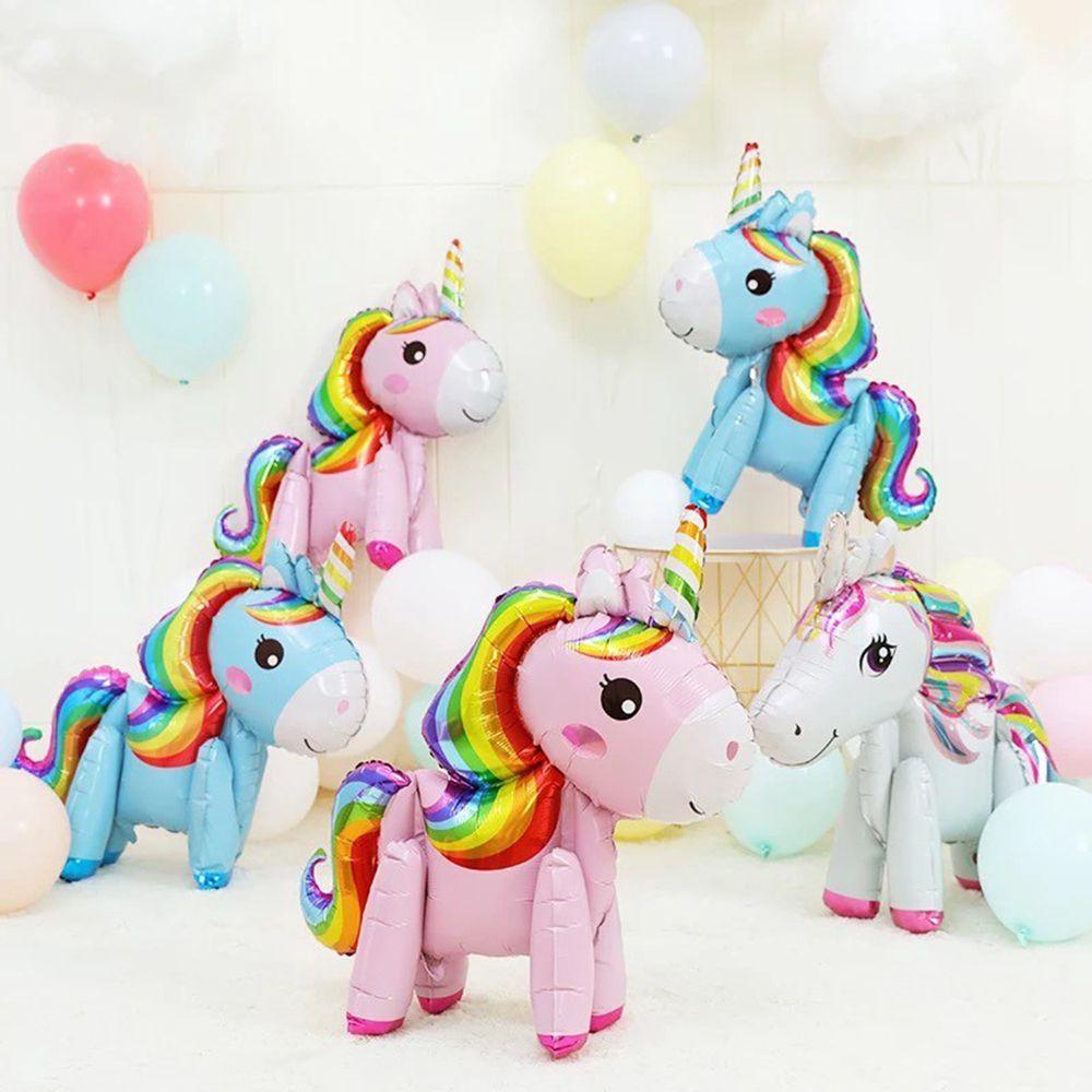 Suyo Unicorn Balon Lucu Berdiri Stereo Perlengkapan Pesta