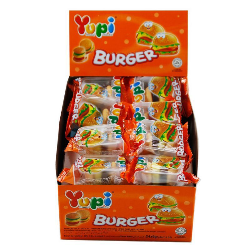 

Yupi Burger Max Permen 1 box isi 12pcs