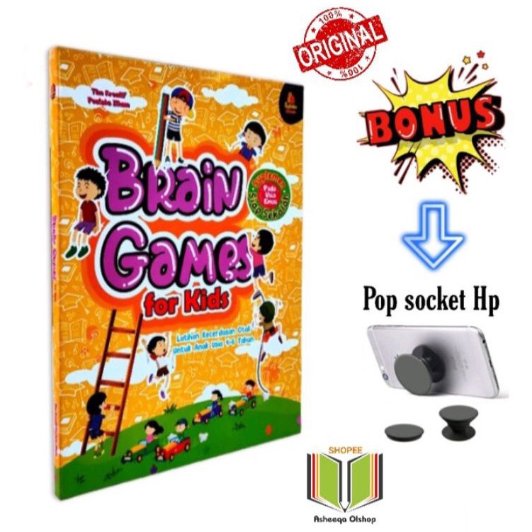 Buku Brain Games For Kids/aktifitas anak/TK Paud