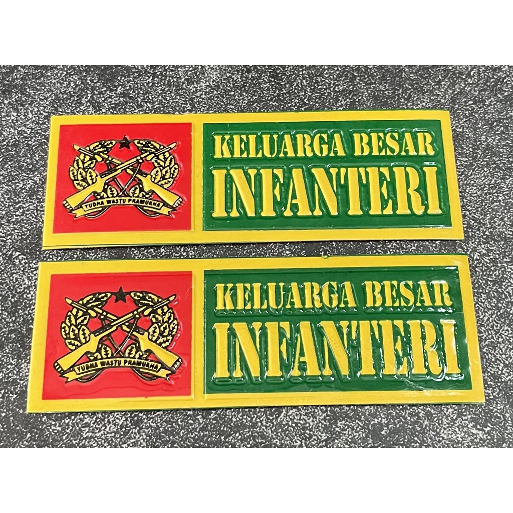 Sticker Plat Infanteri - Stiker Plat Infanteri - Stiker Infanteri Mobil - Stiker Motor Infanteri