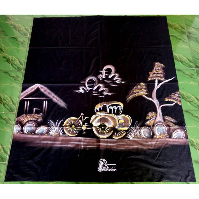 Sarung BATIK LUKIS BECAK CINTA 574