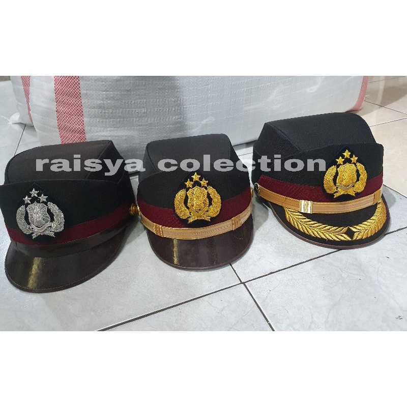 topi pet polisi wanita / topi pet polisi cewek