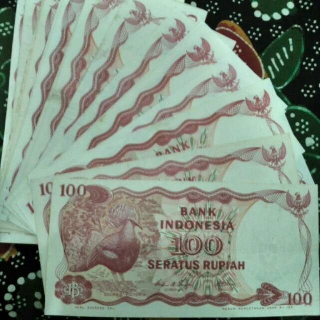 Uang Kuno Asli Rp. 100,- tahun 1984 Goura