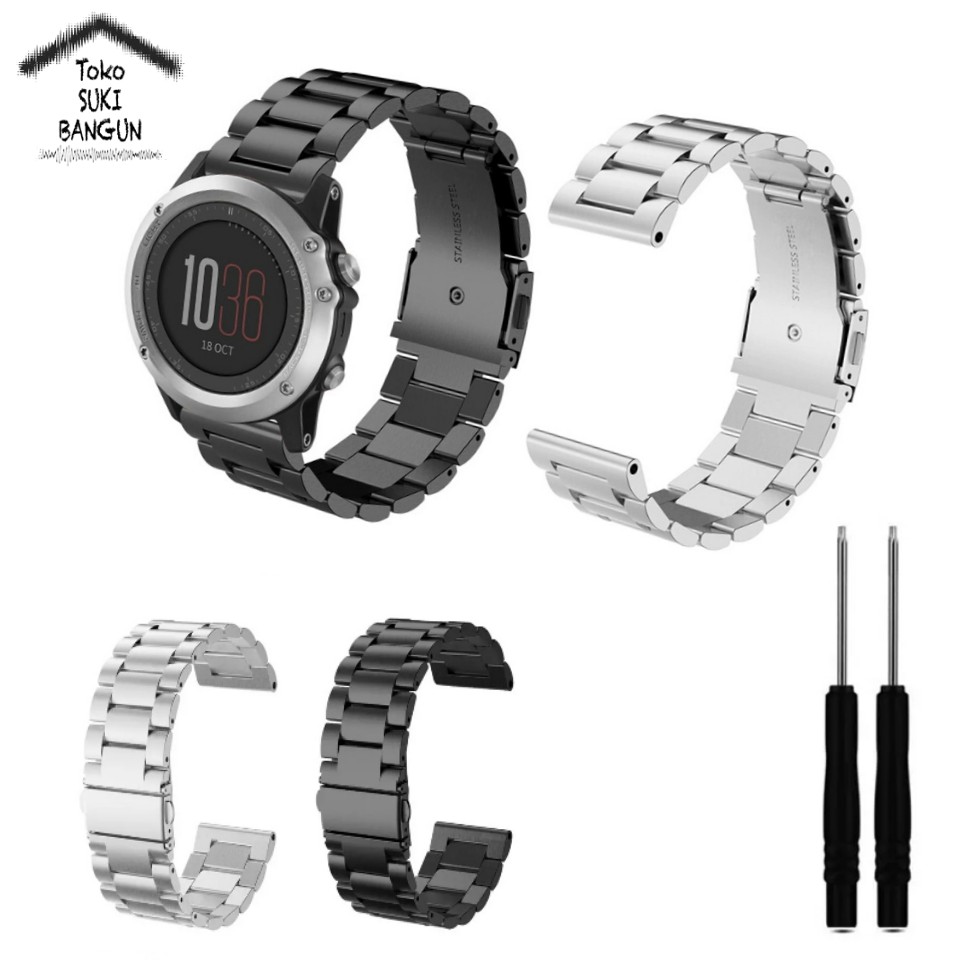 TALI JAM Garmin Fenix 3 Metalic Stainless Steel Watch Band Strap
