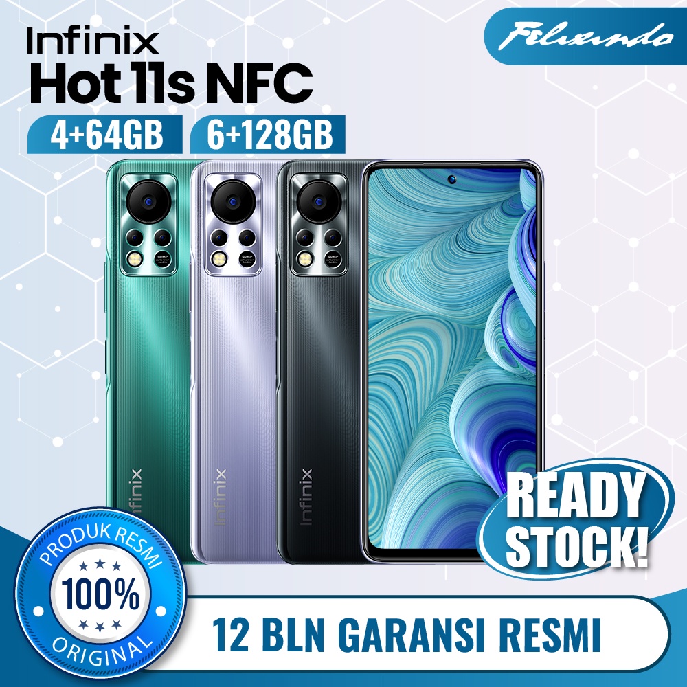 Infinix Hot 11s NFC 4/64 6/128 4GB 64GB 6GB 128GB RAM 4 6 ROM 64 128 GB HP Smartphone Android