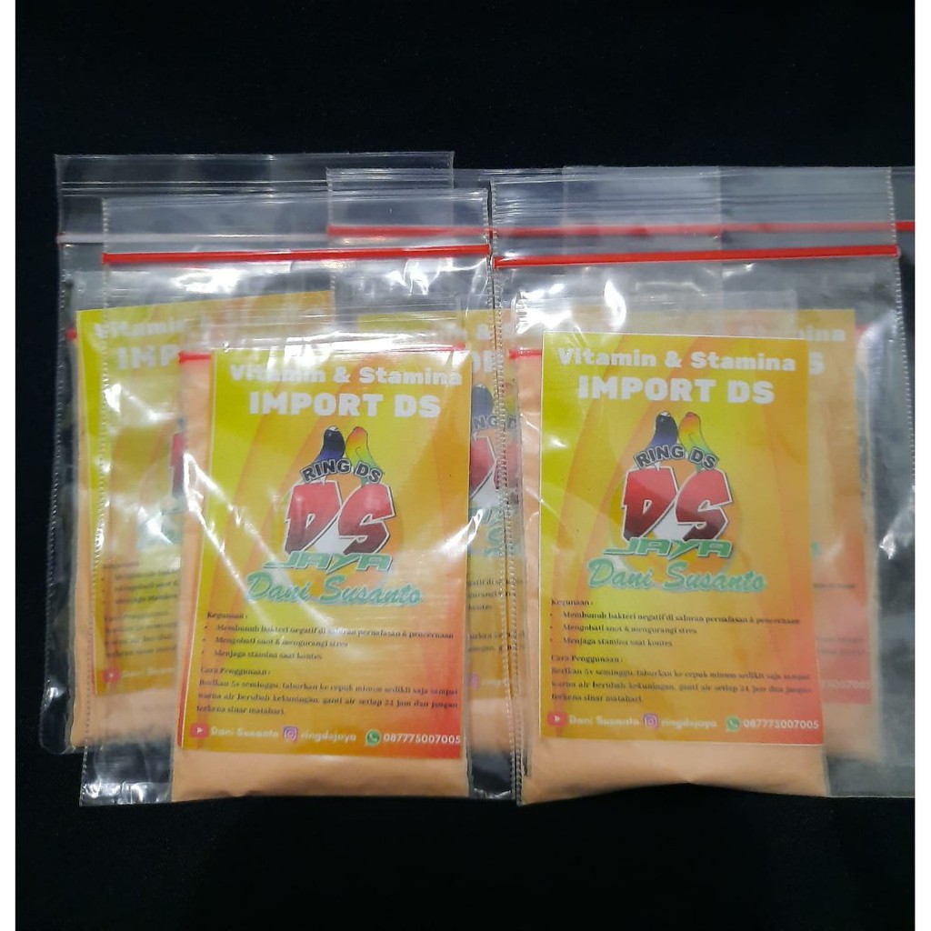 VIT VITAMIN STAMINA BURUNG LOVEBIRD LB IMPORT RING DS