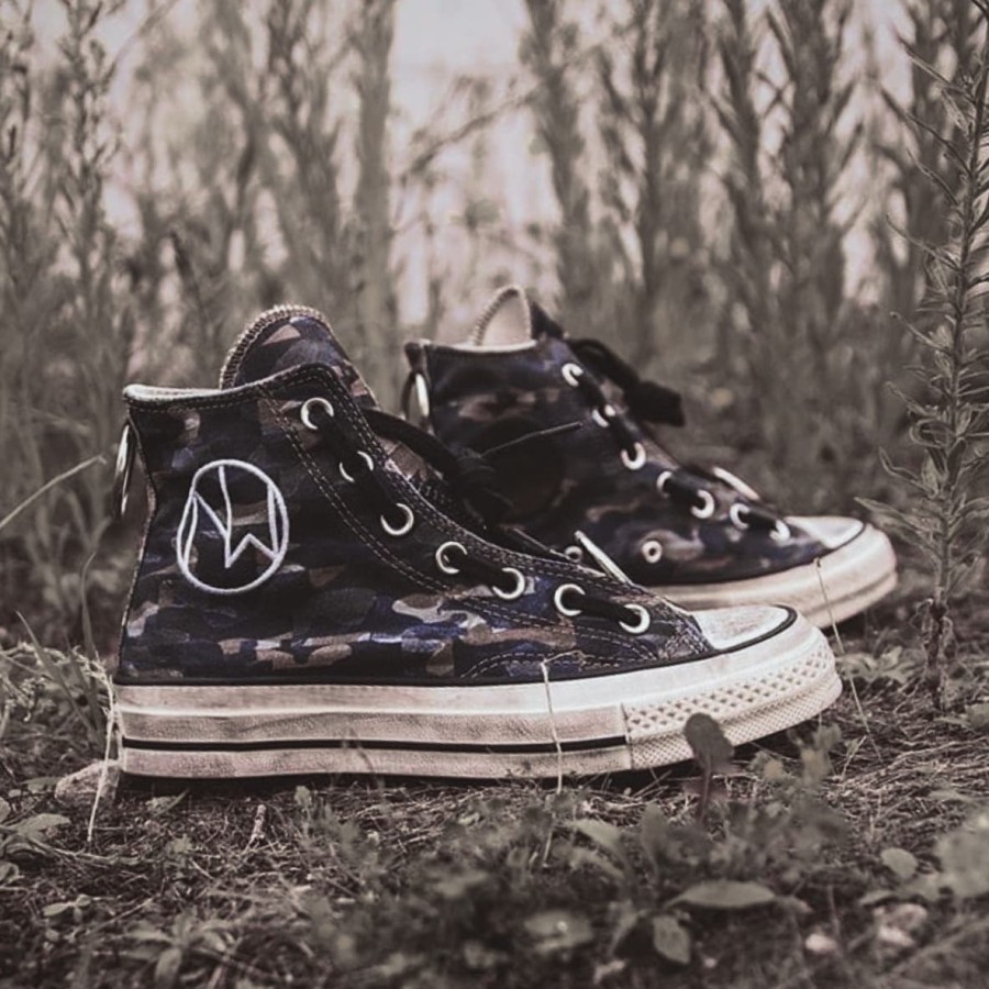 CONVERSE x Undercover 70s Hi Blue Pattern