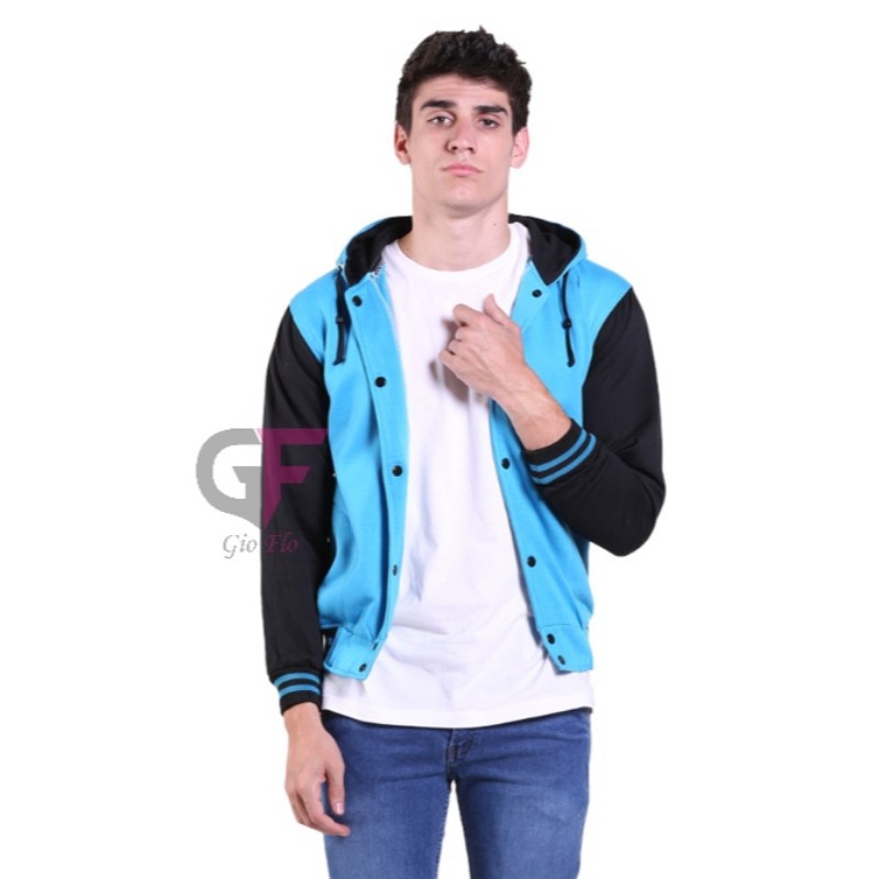 GIOFLO Jaket Outdoor Casual Pria Model Kekinian Biru / JAK 2171