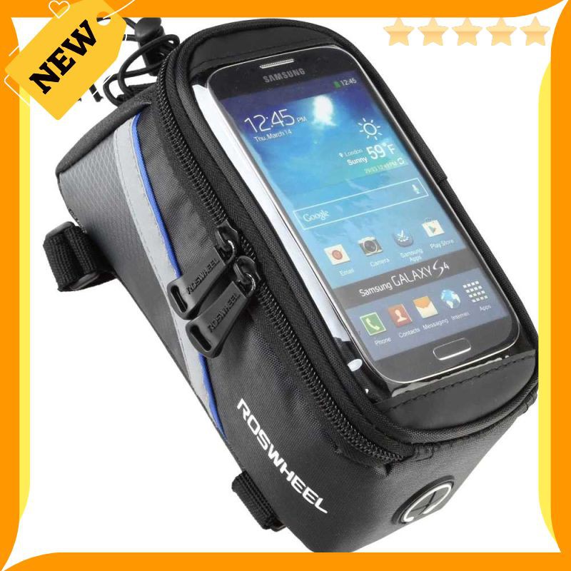 Tas Barang Sepeda Gunung ROSWHEEL Waterproof Smartphone Holder Touch Screen Aksesoris Sepeda YP35
