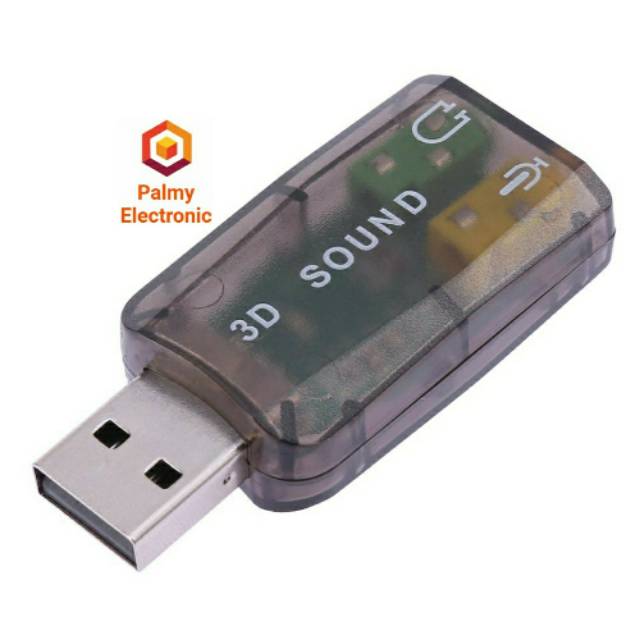 USB Soundcard 3D Sound 5.1 CH Audio Adapter Plug&amp;Play