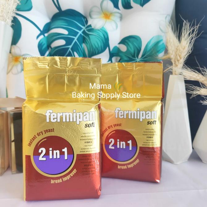 

FERMIPAN Soft 2 in 1 Ragi Instant Dry Yeast Kering Fermipan 500 gr