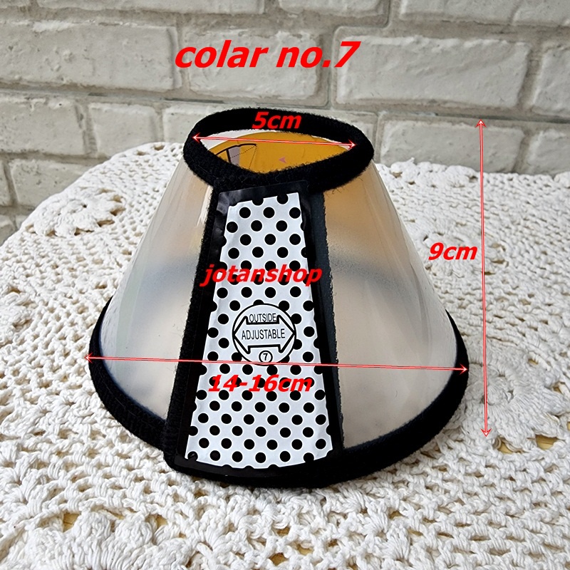 Collar Colar Corong Pelindung Leher Kucing Anjing Pet Recovery Protection Neck Collar Cone Cover