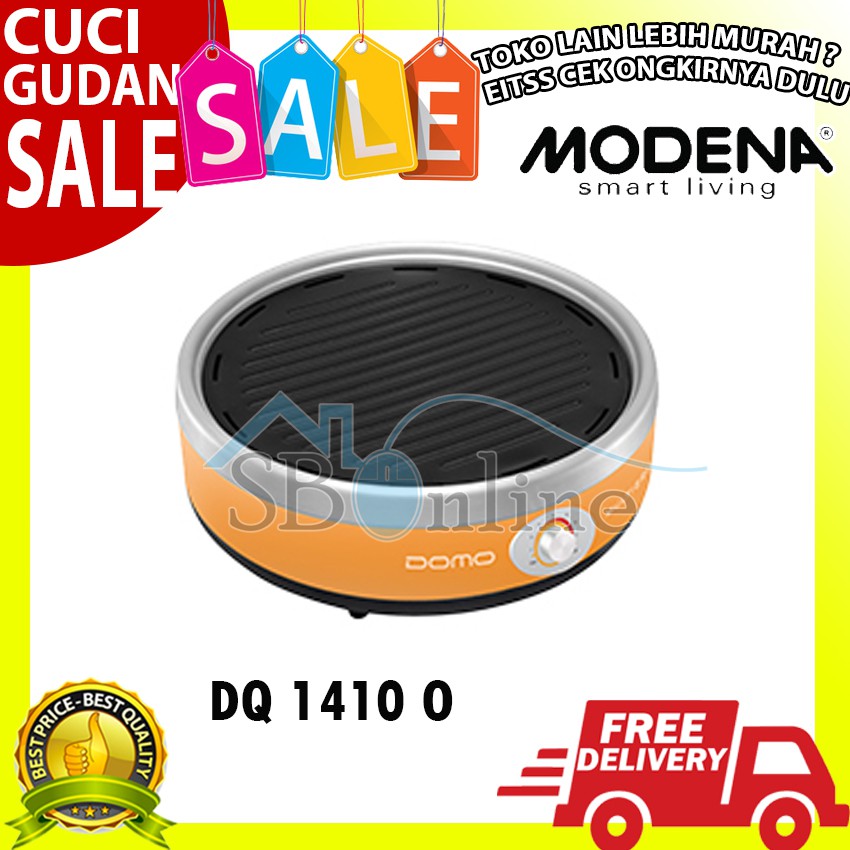 Portable Multi Grill DOMO DQ 1410 L Harga Pabrik