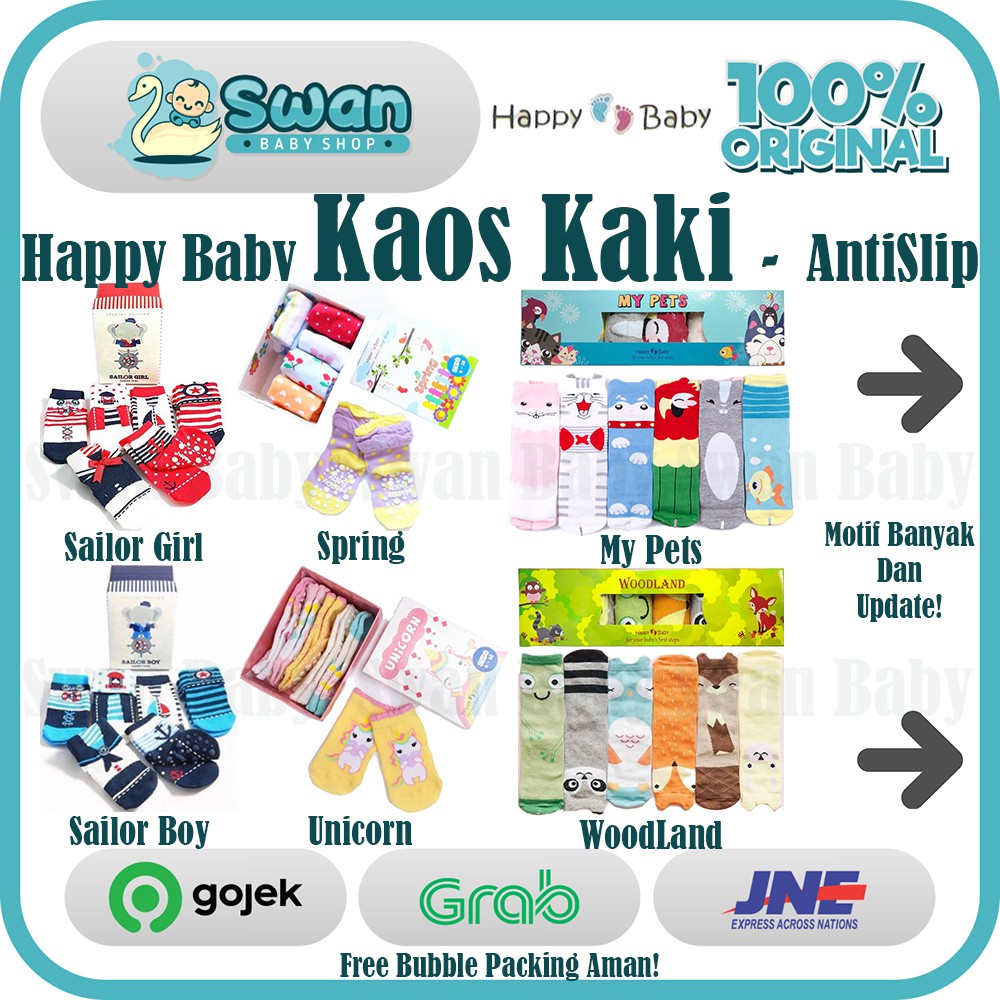 Happy Baby Socks / Kaos Kaki Happy Baby / Kaos Kaki Bayi dan Anak - PART 1