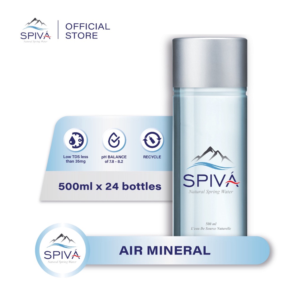 

Spiva Natural Spring Water 500ML (1 Box = 24 Bottles)