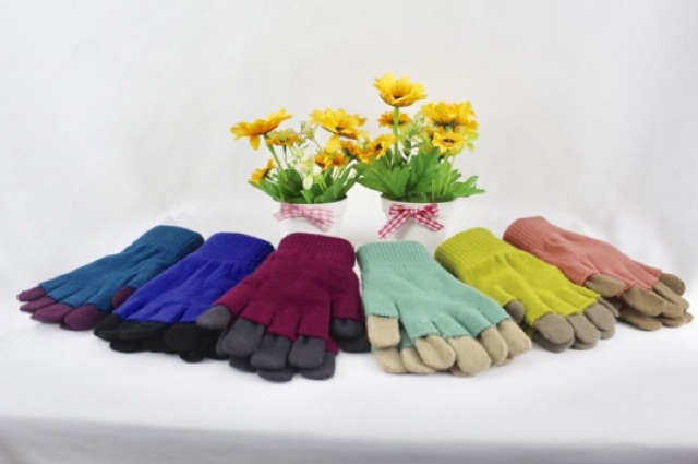 Sarung Tangan Rajut Wool Glove Winter Musim Dingin 3in1