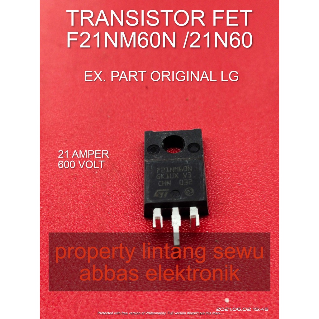 TRANSISTOR FET F21NM60N 21N60  original korea ex LG