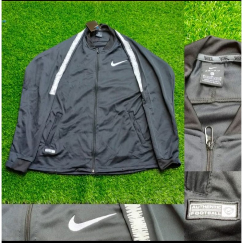 JAKET NIKE ANTHEM SQUAD STRIPE PUTIH TRAINING GRADE ORI