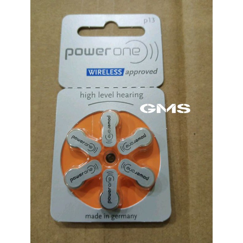 Batere Hearing Aid / Alat Bantu Dengar PowerOne Per Pack isi 6 Pcs