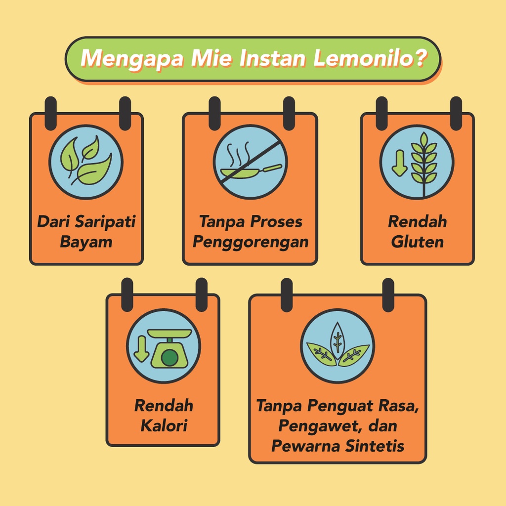 Lemonilo Mie Instant Sehat mie kuah 70gr - Mie Sehat / Lemonilo Mie