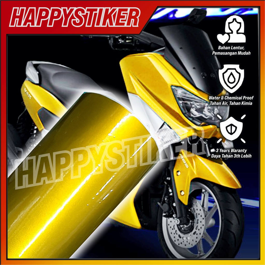Sticker Skotlet Kuning Metalik Sticker Skotlet Kuning Candy