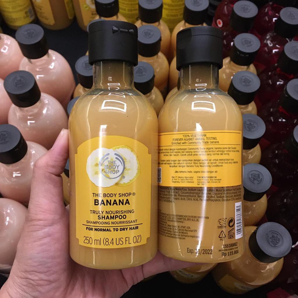 The Body Shop Banana Shampoo 250ml / 400ml Shopee Indonesia