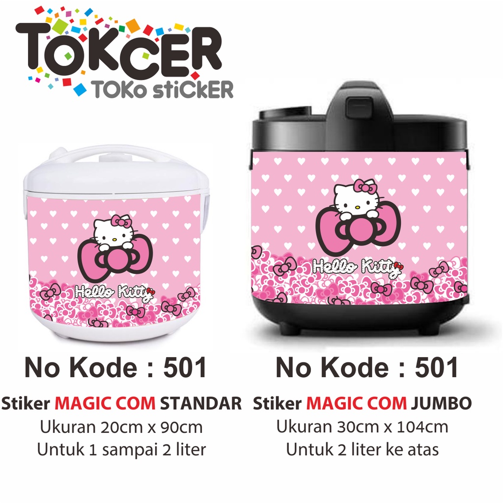 Stiker MAGIC COM / Rice Cooker Motif HELLO KITTY