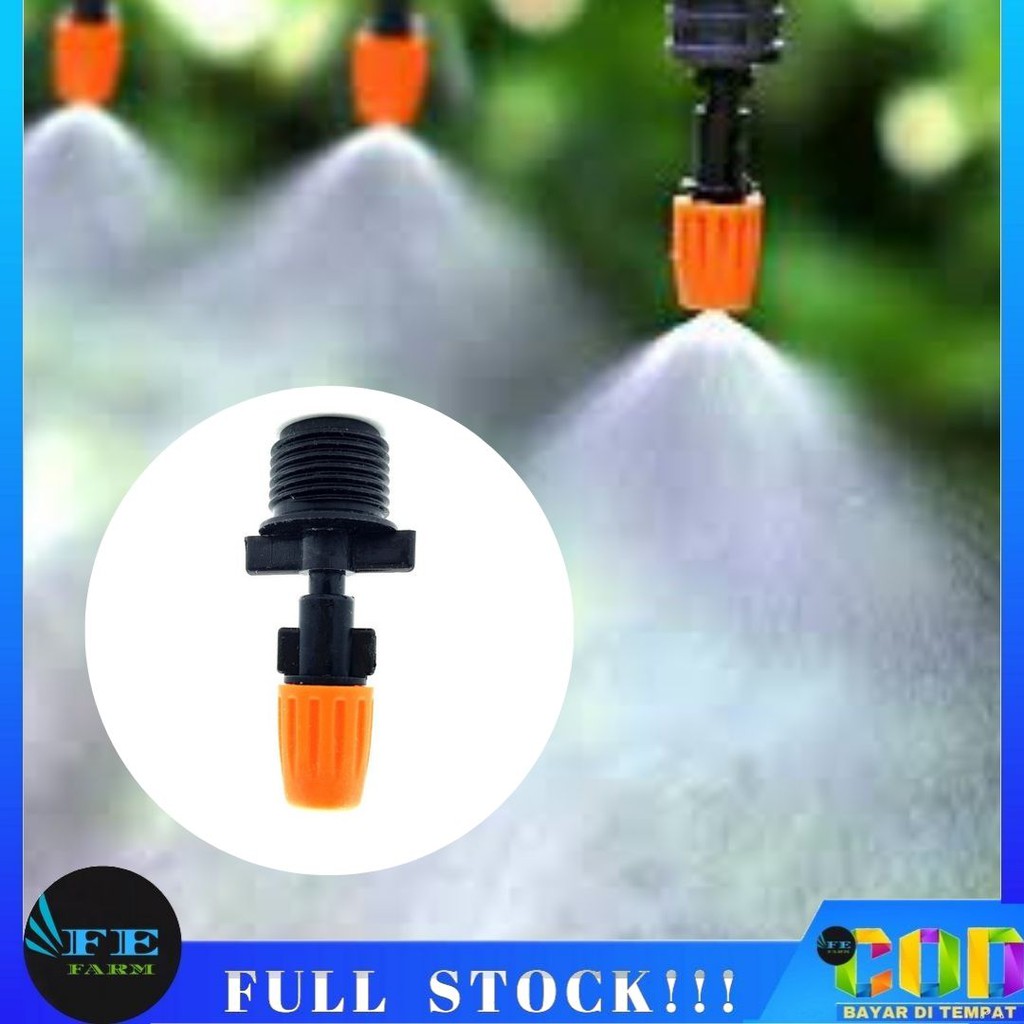 SPRINKLER SPRAYER HEAD 1 WAY MIST NOZZLE MISTI Fitting Drat Setengah Inchi