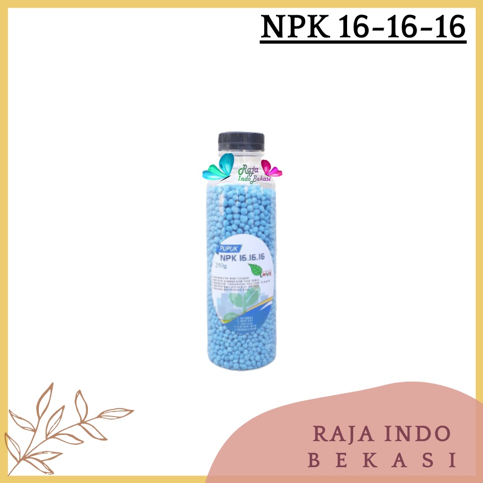 Pupuk NPK Mutiara / Prima 161616 Botol 250 Gram Nutrisi Pertumbuhan Benih Tanaman Sayuran Bibit Buah