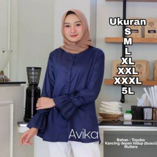 Avika Blouse UKURAN  S M L XL XXL  XXXL 5L ATASAN JUMBO 