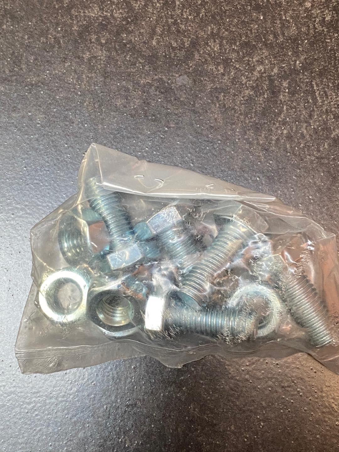 Baut Mur Putih 8 X 30 (3cm) Kunci 13 Per Pcs