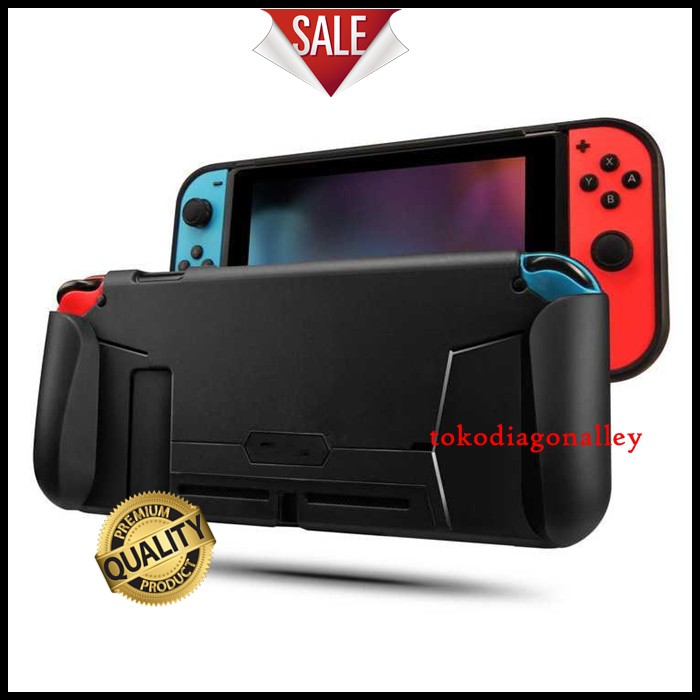 Casing Nintendo Switch Grip Handle dengan Game Card Slot