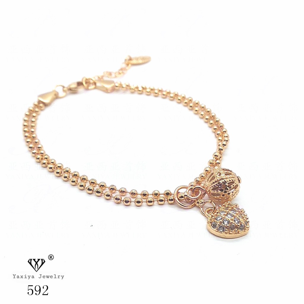 

Gelang Tangan Double Biji Lada Perhiasan Imitasi 18K Yaxiya Jewelry 592