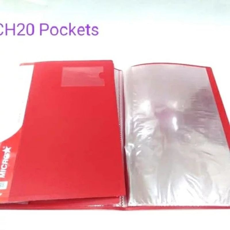 

Clear holder display book map plastik F4 20 sheets